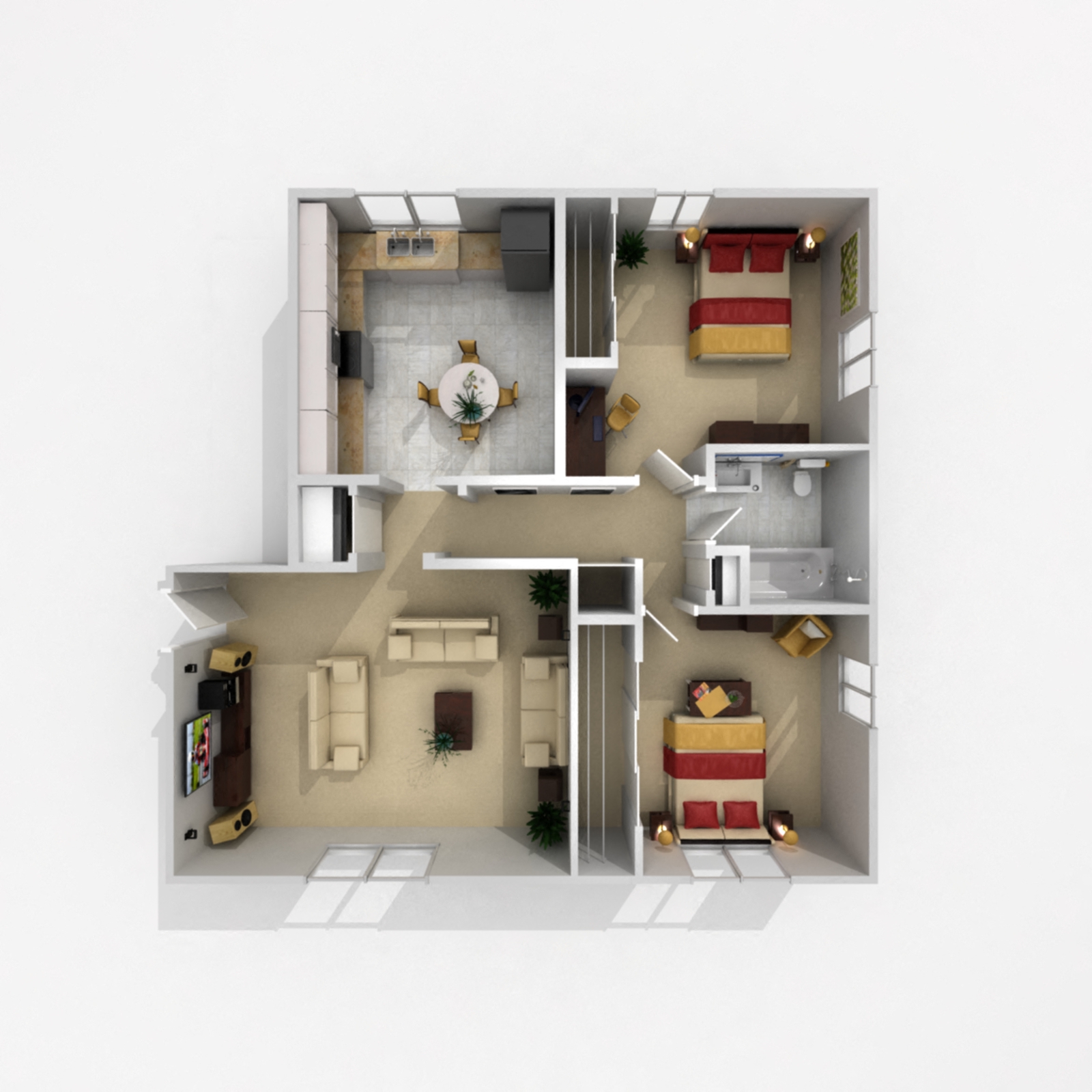 7616 Pierce Street 1-3 Beds Apartment for Rent - Photo Gallery 14